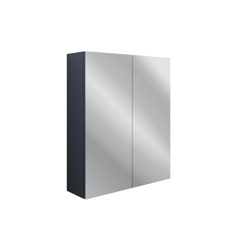 Kobe 600mm(w) 2 Door Mirrored Wall Unit - Indigo Ash