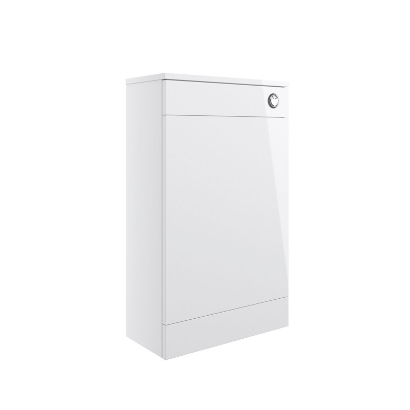 Naha 500mm(w) Floor Standing WC Toilet Unit - White Gloss
