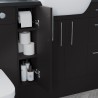 Tokyo 500mm(w) Mirrored Bathroom Cabinet - Matt Graphite Grey