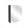 Tokyo 600mm(w) Mirrored Bathroom Cabinet - Matt Graphite Grey
