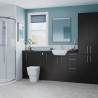 Tokyo 600mm(w) Mirrored Bathroom Cabinet - Matt Graphite Grey
