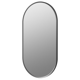 Virginia Matt Black 400mm(w) x 800mm(h) Oblong Mirror