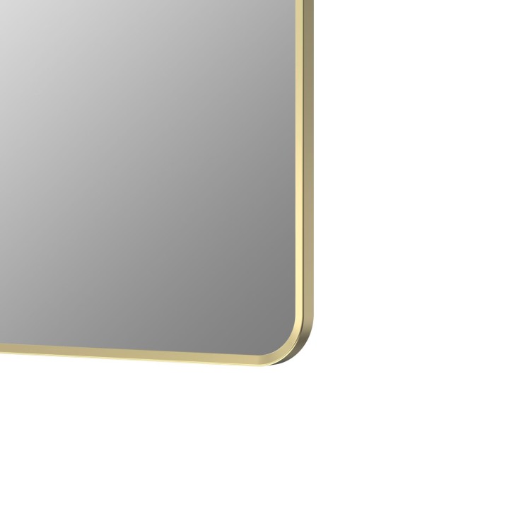 Virginia Brushed Brass 600mm(w) x 800mm(h) Rectangle Mirror (Rotatable)