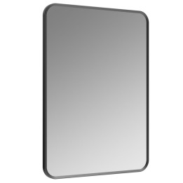 Virginia Matt Black 600mm(w) x 800mm(h) Rectangle Mirror (Rotatable)