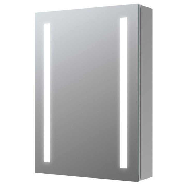 Missouri 500mm(w) 1 Door Front-Lit LED Mirror Cabinet