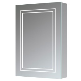 California 500mm(w) 1 Door Front-Lit LED Mirror Cabinet