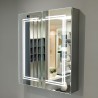 California 600mm(w) 2 Door Front-Lit LED Mirror Cabinet