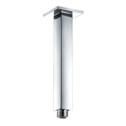 Chrome Square Ceiling Mounted Shower Head Arm - 180mm (h)