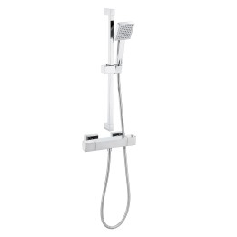 Madrid Chrome Cool-Touch Square Thermostatic Bar Shower Mixer
