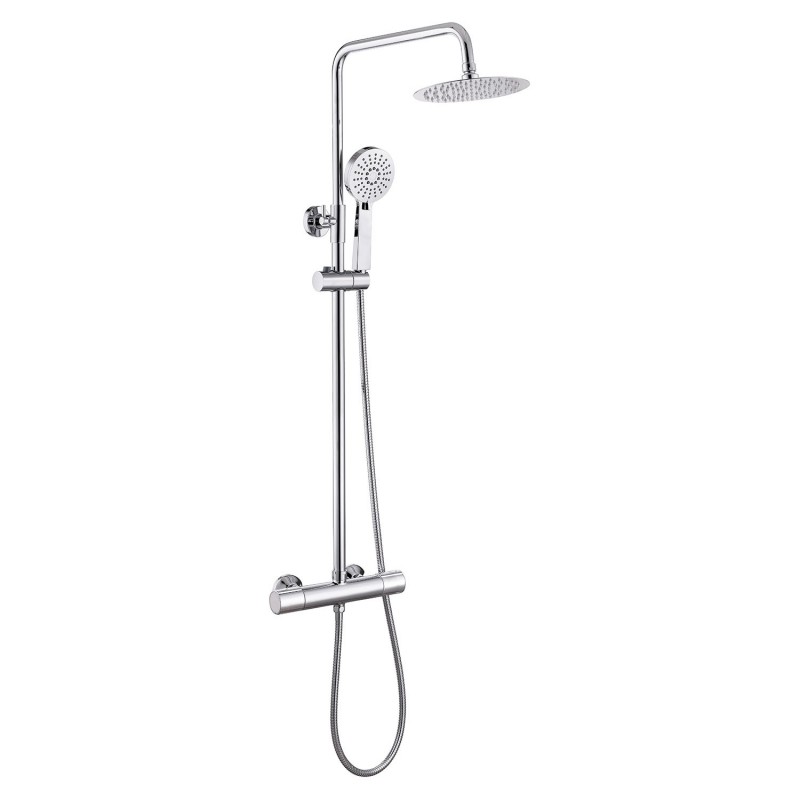 Ronda Cool-Touch Thermostatic Mixer Shower With Riser & Overhead Kit