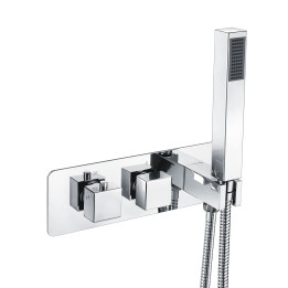 Oviedo Thermostatic Shower Valve with Handset - Two Outlet