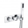 Oviedo Thermostatic Shower Valve with Handset - Two Outlet