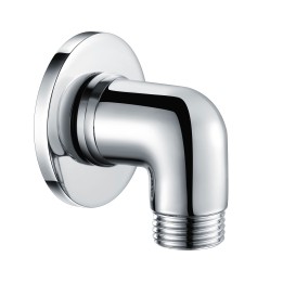 Toledo Chrome Traditional Round Wall Mounted Shower Outlet Elbow