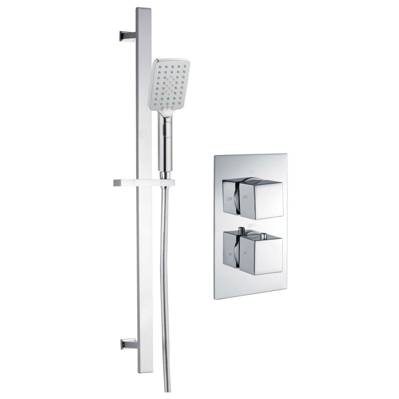 Murcia Shower Pack One - Twin Single Outlet With Riser Kit
