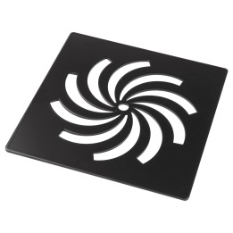 Matt Black Ultra-Slim Shower Tray Waste Cover