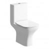 Parma Closed Coupled Open Back WC & Slim Soft Close Seat