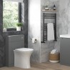 Salerno Rimless Closed Coupled Open Back WC & Soft Close Seat