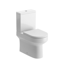 Palermo Closed Coupled Flush to Wall Toilet & Soft Close Seat