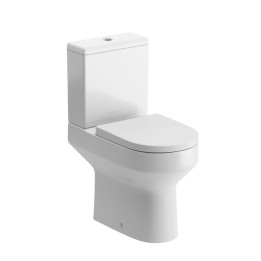 Palermo Closed Coupled Comfort Height Open Back Toilet & Soft Close Seat