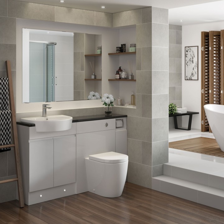 Milan Rimless Back To Wall Comfort Height Toilet & Soft Close Seat