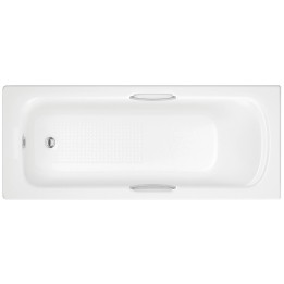Dynasty Gripped Handle Single Ended Bath with Adjustable Legs - 1700mm(l) x 700mm(w) x 550mm(h) - SUPERCAST Eternalite Acrylic