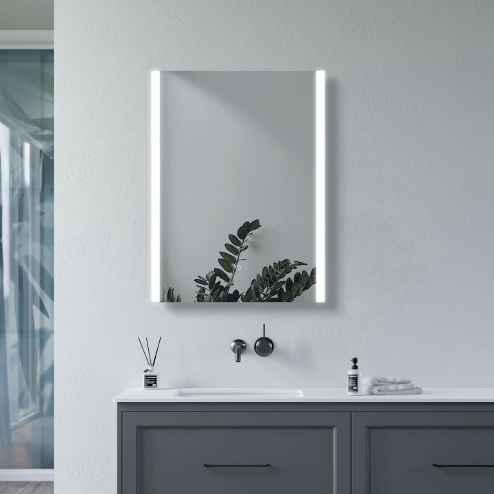 Alaska Rectangle Front-Lit LED Bathroom Mirrors - 2 Sizes