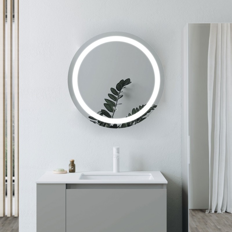 600mm Idaho Round Front-Lit LED Bathroom Mirror