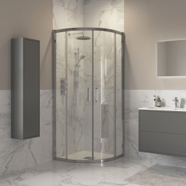 Lowri Chrome 8mm 2 Door Quadrant Enclosures - 2 Sizes