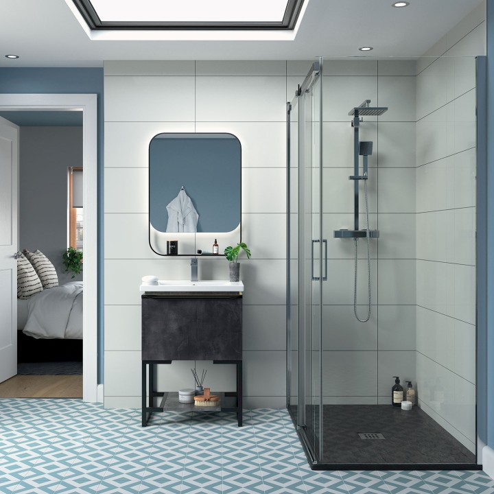 Lowri Chrome 8mm Sliding Door Side Panels for Shower Enclosures - 4 Sizes
