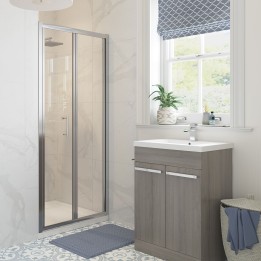 Elin Framed Bi-fold Shower Doors 760mm to 900mm (w) - 3 Sizes