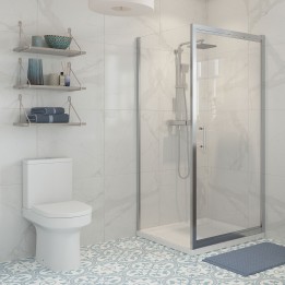 Elin Framed In-fold Shower Door 760mm to 900mm (w) - 3 Sizes