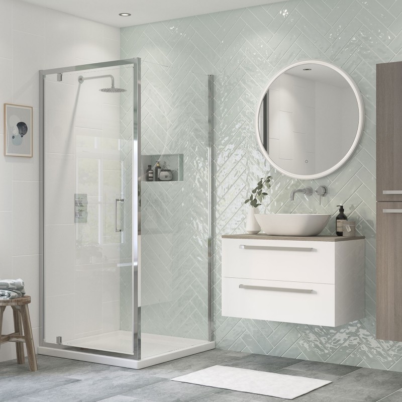 Ceri Framed Pivot Shower Doors