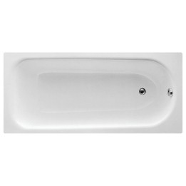 Mondial Single Ended Steel Baths with x2 Pre-drilled Tap Holes & Adjustable Legs (3 Sizes)