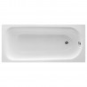 Mondial Single Ended Steel Baths with 2 Pre-drilled Tap Holes