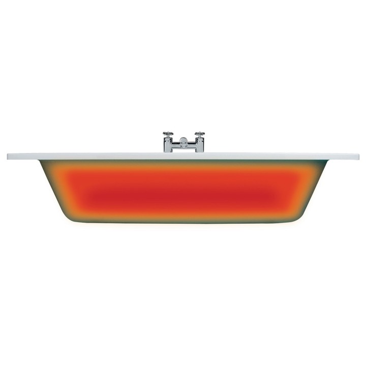 Fairmont P-Shape Shower Bath with Panels & Screen (Left or Right Hand) - 1700mm(l) x 850mm(w) x 560mm(h) - SUPERCAST Acrylic