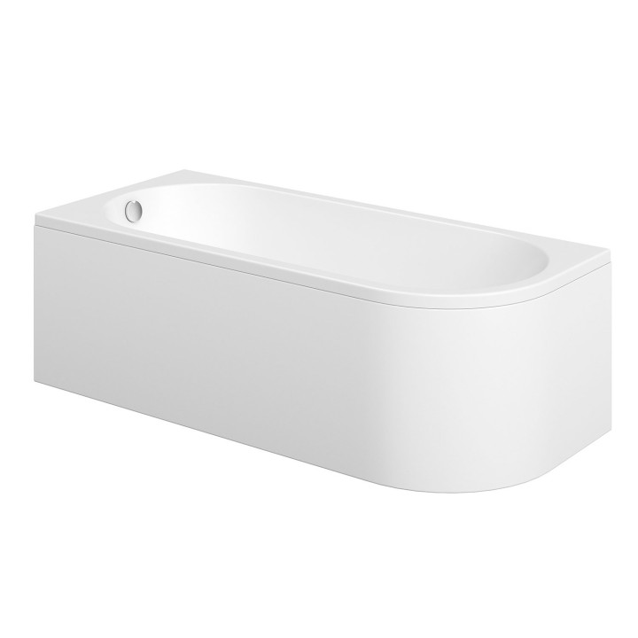 Concorde J Shape Corner Bath with Adjustbale Legs (Left or Right Hand - 2 Sizes)