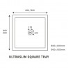 25mm Ultra-Slim Square Shower Trays