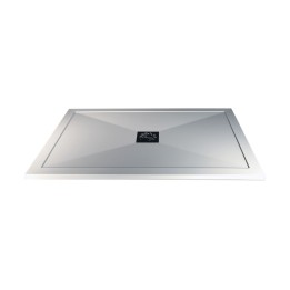 25mm (H) Rectangular Shower Trays Includes Chrome Waste - 1000mm to 1700mm (W) - Mid Waste Location (20 Sizes)