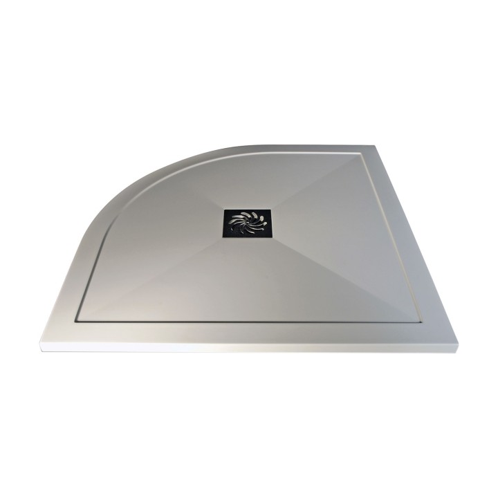 25mm (H) Offset Quadrant Trays  Includes Chorme Waste - 1000mm To 1200mm (W) - Mid Waste Location (2 Sizes - Left or Right Hand)