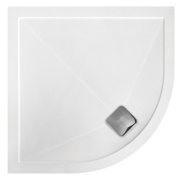 28mm Anti-Slip Ultra-Slim Quadrant Trays Includes Chrome Waste - 800mm To 900mm (W) - Edge Waste Location (2 Sizes)