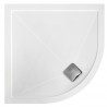 28mm Anti-Slip Ultra-Slim Offset Quadrant Shower Tray Includes Chrome Waste (Left or Right Hand) - 1200mm (L) x 800mm (W)