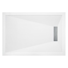 25mm Linear Slim Rectangular Trays Includes Chrome Waste - 1000mm to 1700mm (W) - (10 Sizes)