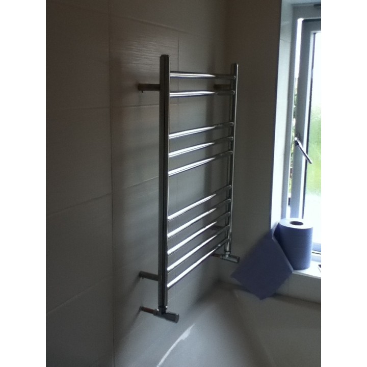 600mm  x 800mm  Polished Straight Stainless Steel Towel Rail