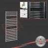 600mm (w) x 1200mm (h) Polished Straight "Stainless Steel" Towel Rail