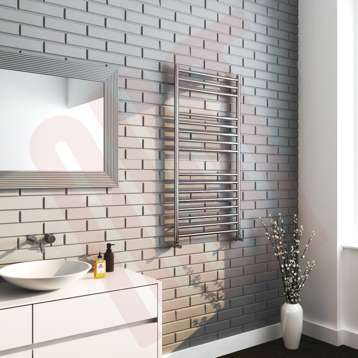 600mm  x 1200mm  Polished Straight Stainless Steel Towel Rail