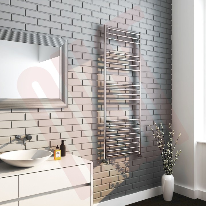 600mm  x 1600mm  Polished Straight Stainless Steel Towel Rail