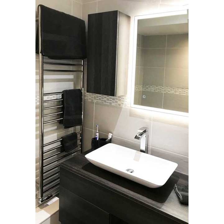 600mm  x 1600mm  Polished Straight Stainless Steel Towel Rail