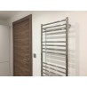 600mm (w) x 1600mm (h) Polished Straight "Stainless Steel" Towel Rail