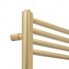 600mm (w)  x 800mm (h) "Straight Brushed Brass" Towel Rail