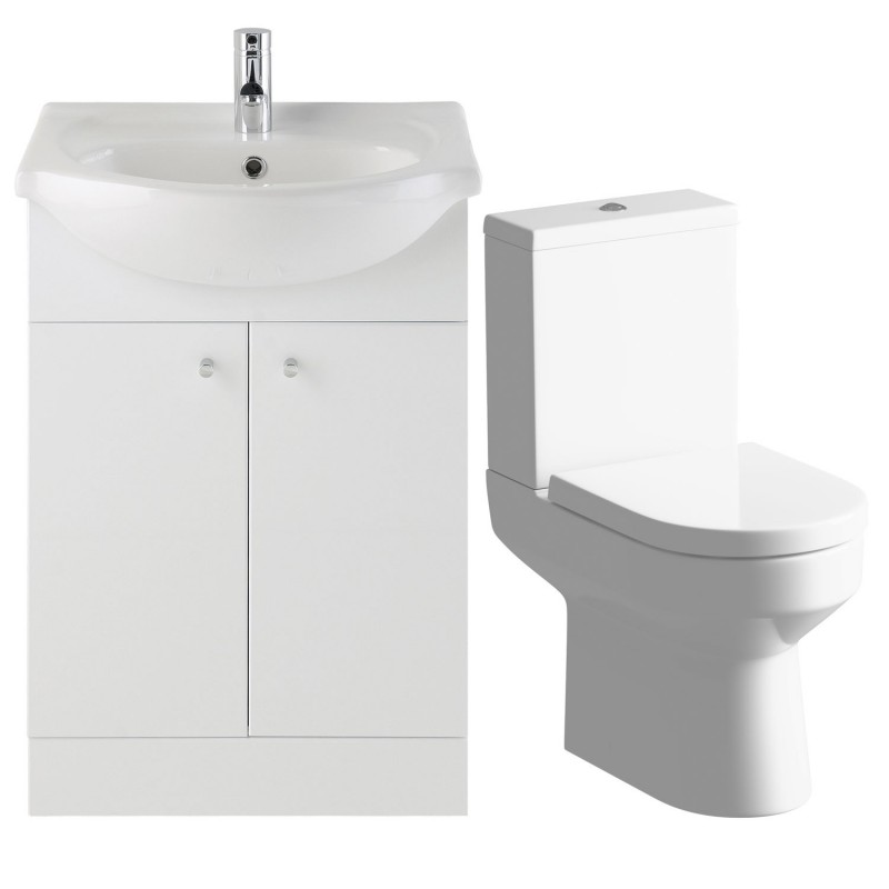 Kanazawa 650mm Vanity & Close Coupled Toilet Pack